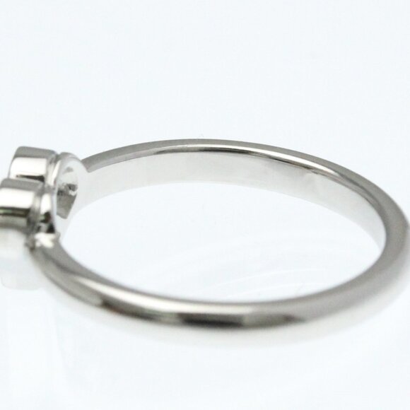 TIFFANY Silver Diamond Heart Ring - Picture 6 of 9